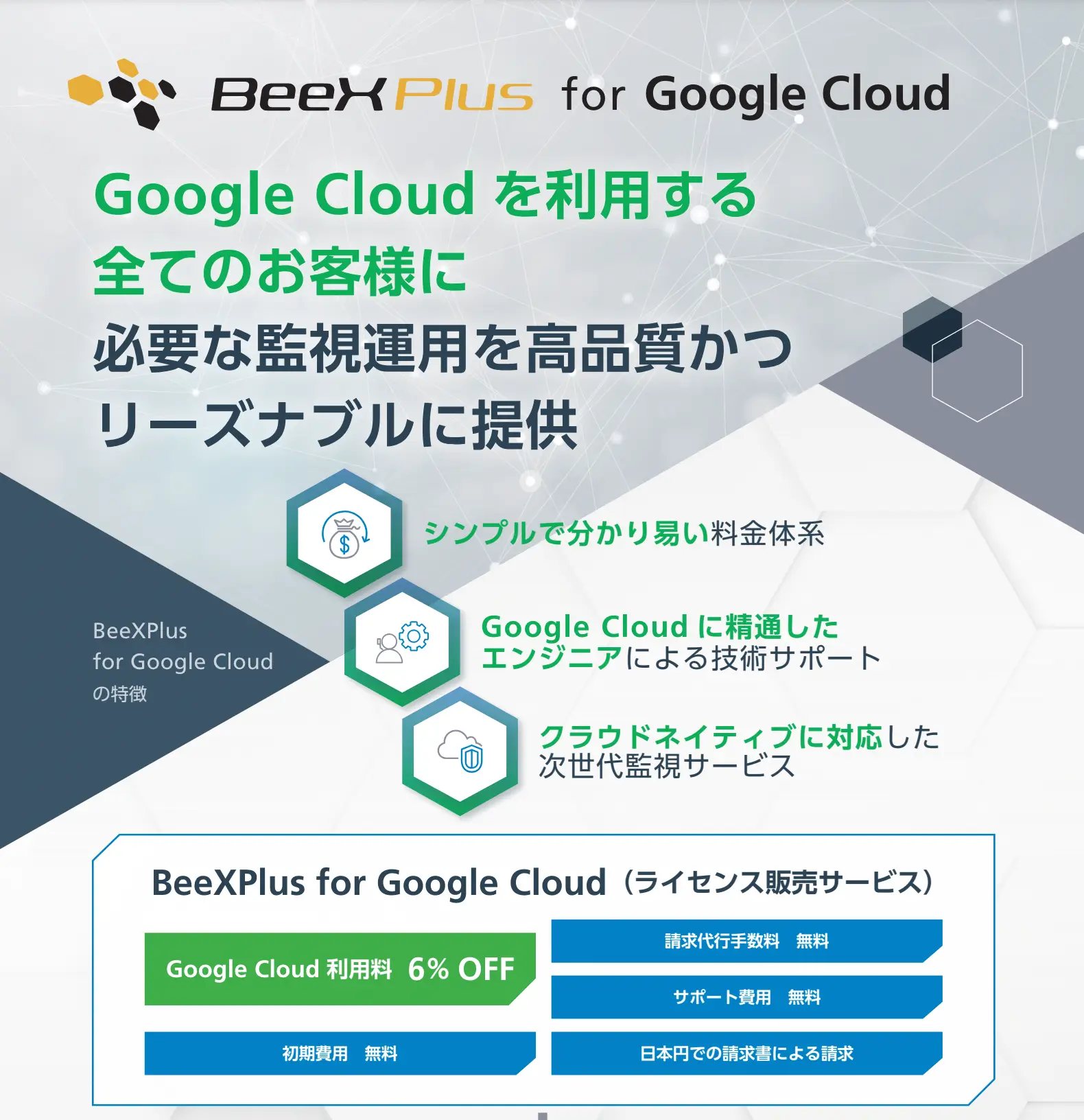 BeeXPlus for Google Cloud紹介リーフレット
